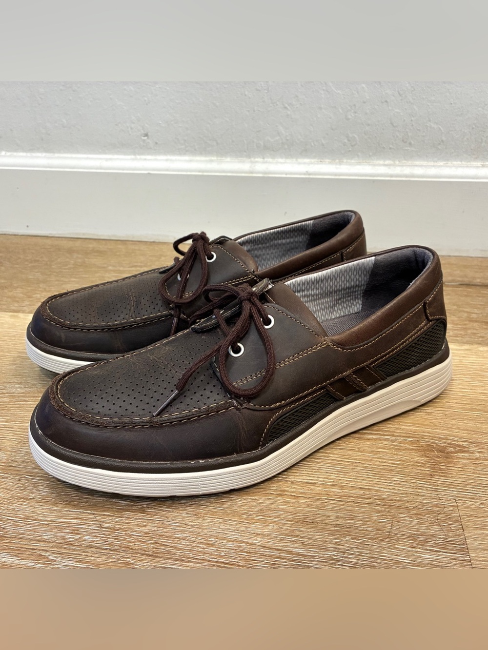 Clarks Un Abode Step Slip-On Boat Shoes Dark Brown Men’s US 11 M EU 44.5 UK 10